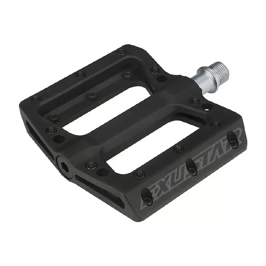 PEDALI EXUSTAR FLAT E-PB71 IN TERMOPLASTICA VERDE
